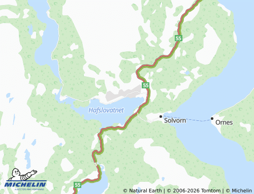 Mapa MICHELIN Hafslo - ViaMichelin