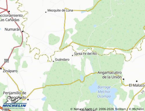 Mapa MICHELIN Santa Fe del Río - ViaMichelin