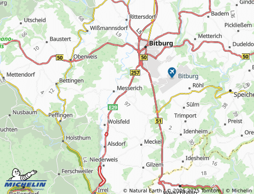 Mapa MICHELIN Niederstedem - ViaMichelin