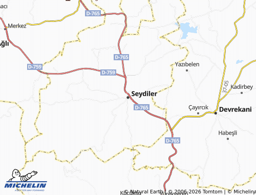 Mapa MICHELIN Seydiler - ViaMichelin