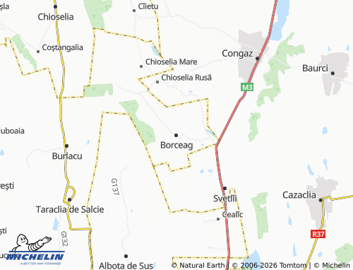 Mappa MICHELIN Borceag - ViaMichelin