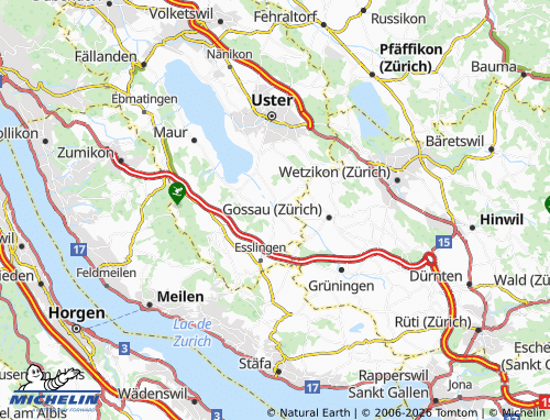 Carte MICHELIN Mönchaltorf - ViaMichelin