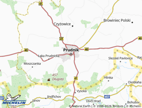 Mapa MICHELIN Prudnik - ViaMichelin