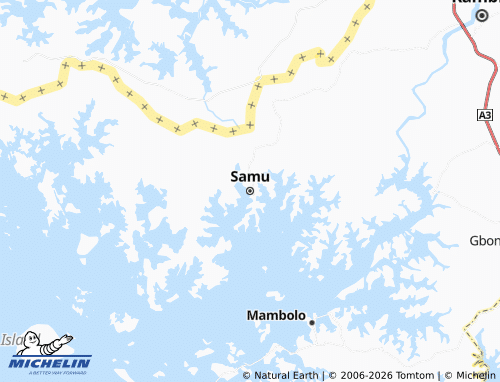 Mappa MICHELIN Samu - ViaMichelin