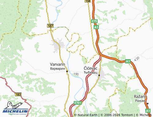 Mapa MICHELIN Donji Katun - ViaMichelin