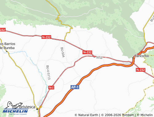 MICHELIN Fuentebureba map - ViaMichelin