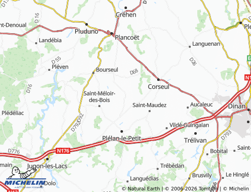 MICHELIN Saint-Michel-de-Plélan map - ViaMichelin