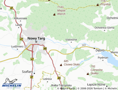 MICHELIN Ostrowsko map - ViaMichelin