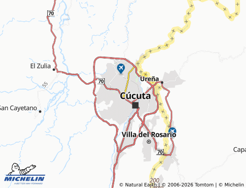 Carte MICHELIN La Cruz - ViaMichelin