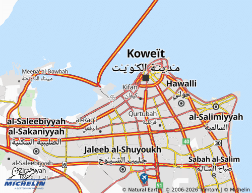 MICHELIN Shuwaikh Administration map - ViaMichelin
