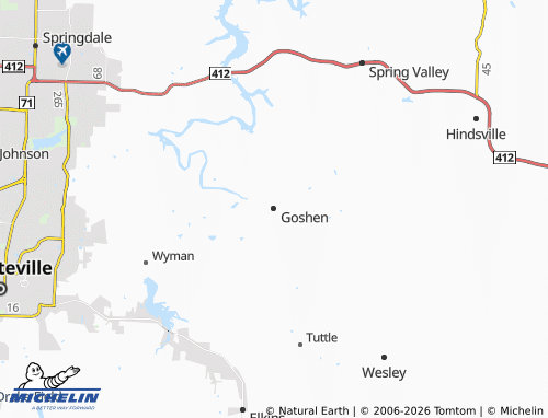 Mappa MICHELIN Goshen - ViaMichelin