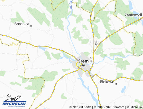 Mapa MICHELIN Psarskie - ViaMichelin