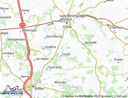 Mapa MICHELIN Cornac - ViaMichelin