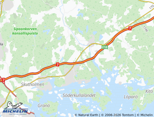 MICHELIN Vaakkola map - ViaMichelin