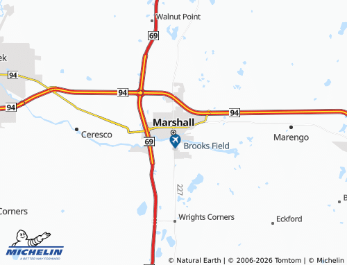 Carte MICHELIN Marshall - ViaMichelin