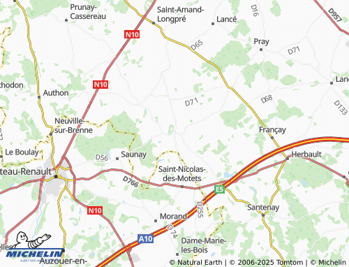 MICHELIN Saint-Cyr-du-Gault map - ViaMichelin