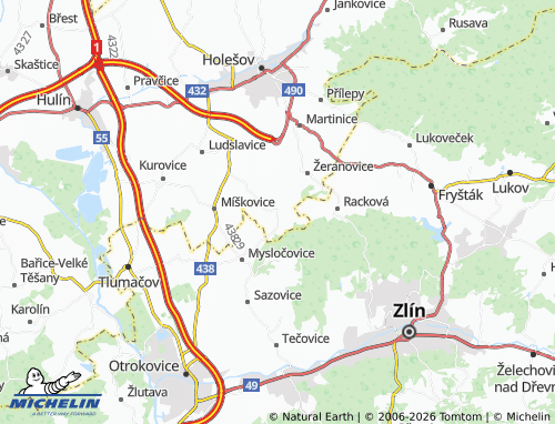 Mappa MICHELIN Lechotice - ViaMichelin