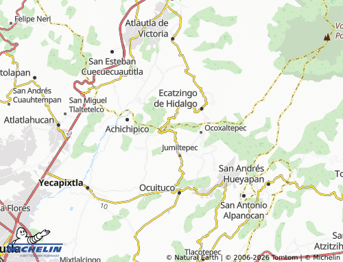 MICHELIN Huecahuaxco map - ViaMichelin