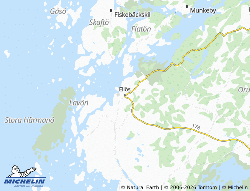 Carte MICHELIN Ellös - ViaMichelin