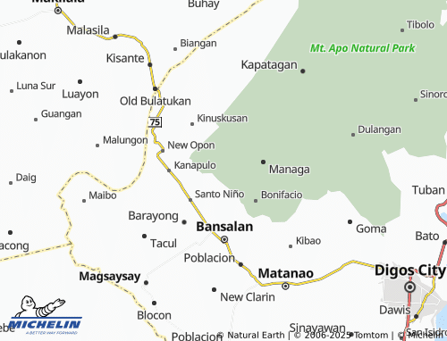 MICHELIN-Landkarte Tinongtongan - ViaMichelin