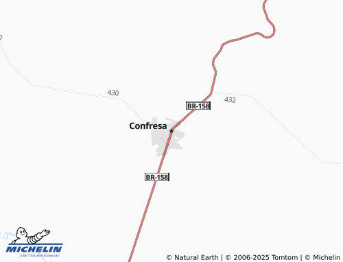 MICHELIN Confresa map - ViaMichelin