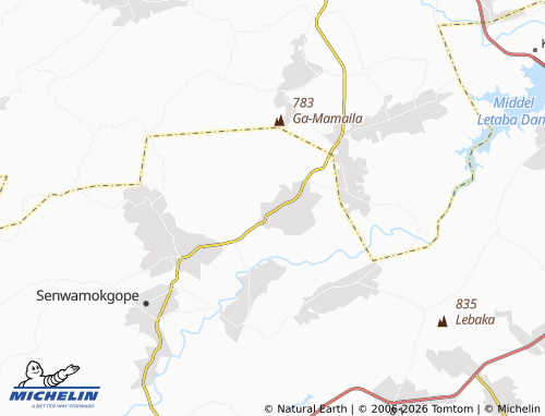 Mappa MICHELIN Naledi B 1 - ViaMichelin