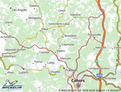 Mapa MICHELIN Calamane - ViaMichelin