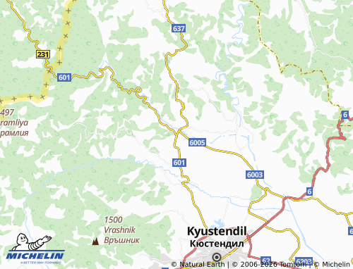 Mappa MICHELIN Dragovishtitsa - ViaMichelin