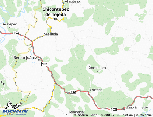 Mapa MICHELIN Ahuimol Centro - ViaMichelin
