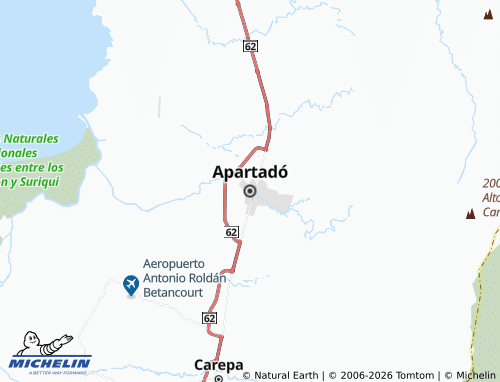 Carte MICHELIN Apartadó - ViaMichelin