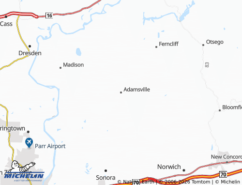 Carte MICHELIN Adamsville - ViaMichelin