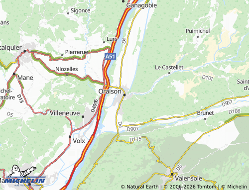 Mappa MICHELIN Oraison - ViaMichelin
