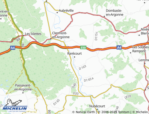Kaart MICHELIN Rarécourt - ViaMichelin