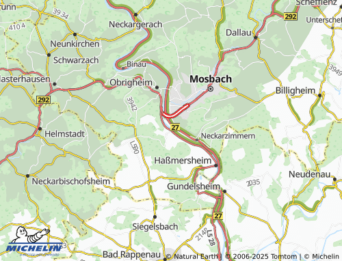 MICHELIN-Landkarte Hochhausen - ViaMichelin