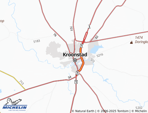 MICHELIN Voortrekker Hospital map - ViaMichelin