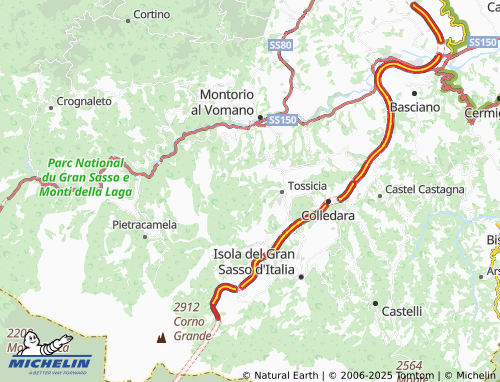 MICHELIN Flamignano map - ViaMichelin