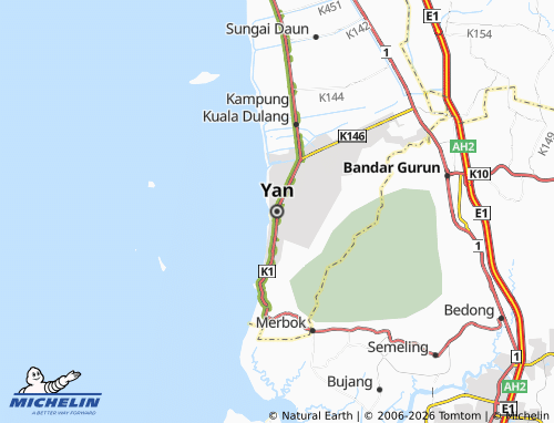 Carte MICHELIN Yan - ViaMichelin