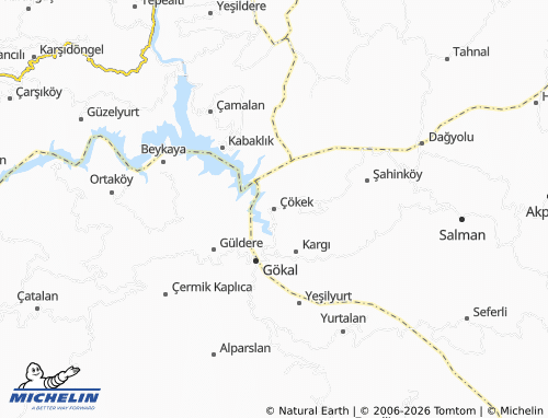 MICHELIN Çökek map - ViaMichelin