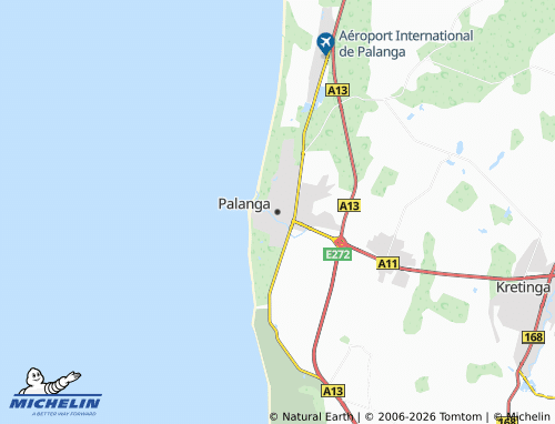 MICHELIN Palanga map - ViaMichelin