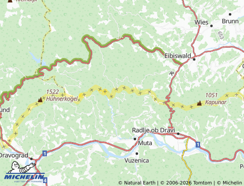 Mapa MICHELIN Sveti Jernej nad Muto - ViaMichelin