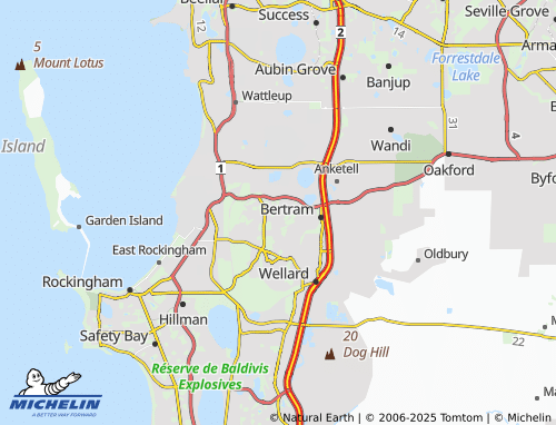 MICHELIN Orelia map - ViaMichelin