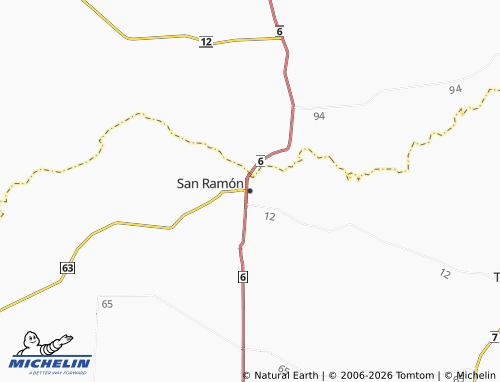 MICHELIN-Landkarte San Ramon - ViaMichelin