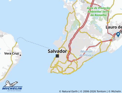 MICHELIN Uruguai map - ViaMichelin