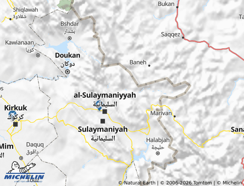 Mapa MICHELIN Sharbzhar - ViaMichelin