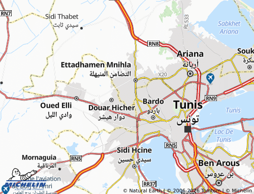 Mapa MICHELIN al-Tadamun - ViaMichelin