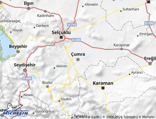 Mappa MICHELIN Çumra - ViaMichelin