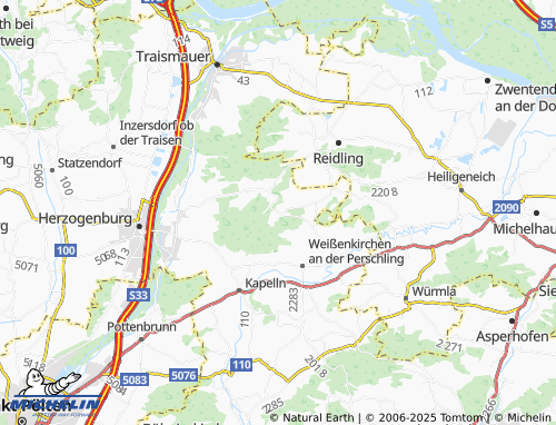 Carte MICHELIN Heiligenkreuz - ViaMichelin