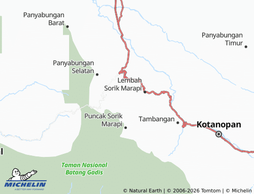 MICHELIN Sibanggor Jae map - ViaMichelin
