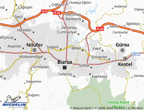 MICHELIN Başara map - ViaMichelin