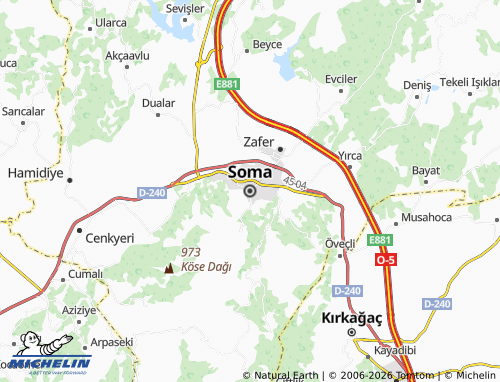 MICHELIN Soma map - ViaMichelin